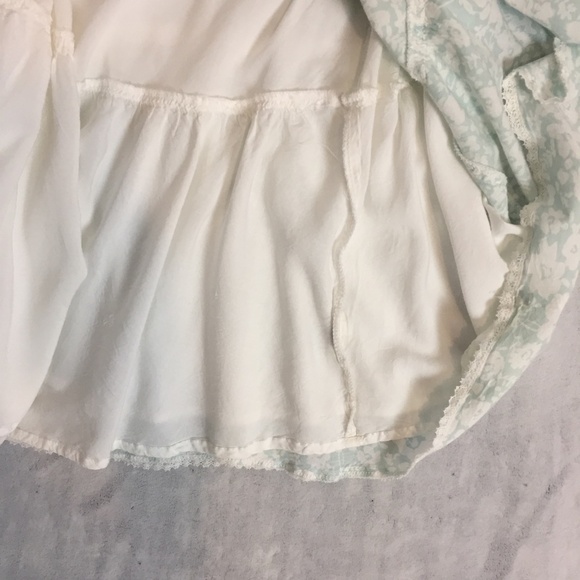 American Eagle Summer Dress Size 2 Country Cottage Straps Eyelet Lace Flare - Picture 7 of 12